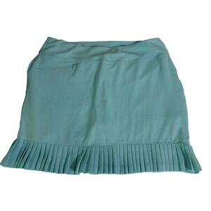 Chase 54 Womens Aqua Blue Pleated Golf Tennis Skort Size Large